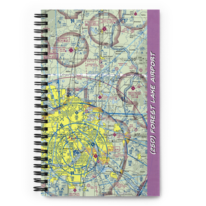 Forest Lake Airport (25D) VFR Sectional Notebook