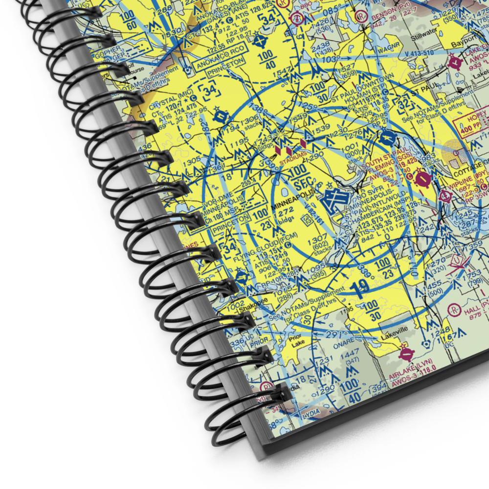 Forest Lake Airport (25D) VFR Sectional Notebook 
