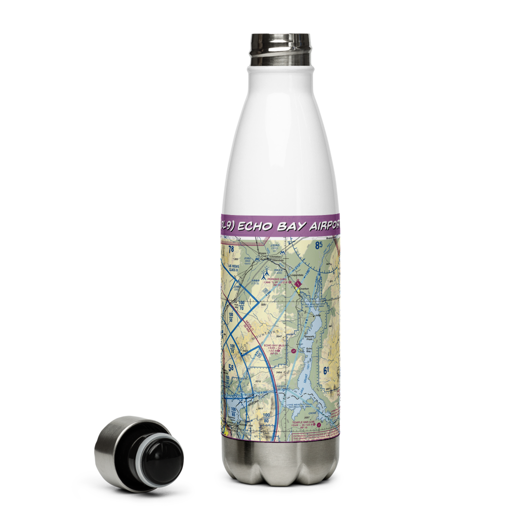 Echo Bay Airport (0L9) VFR Sectional Water Bottle 