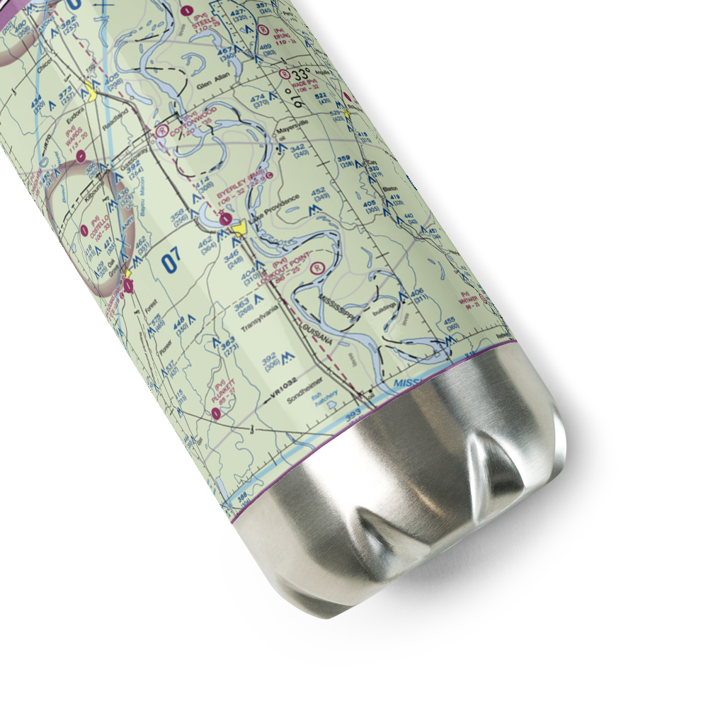 Byerley Airport (0M8) VFR Sectional Water Bottle 