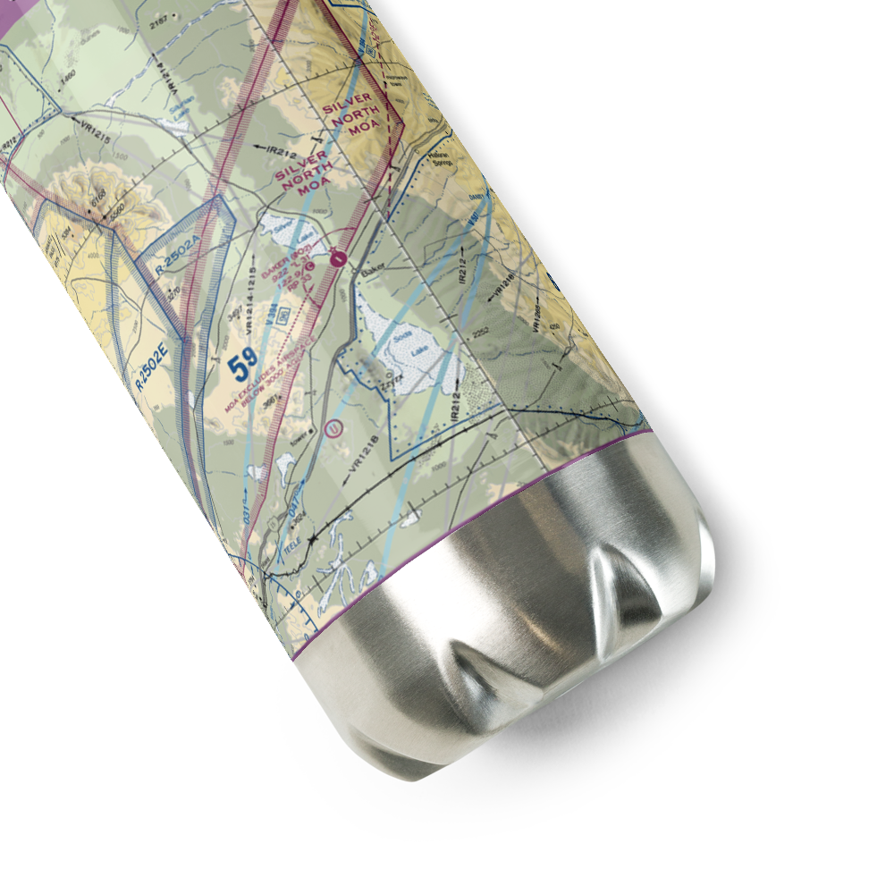Baker Airport (0O2) VFR Sectional Water Bottle 