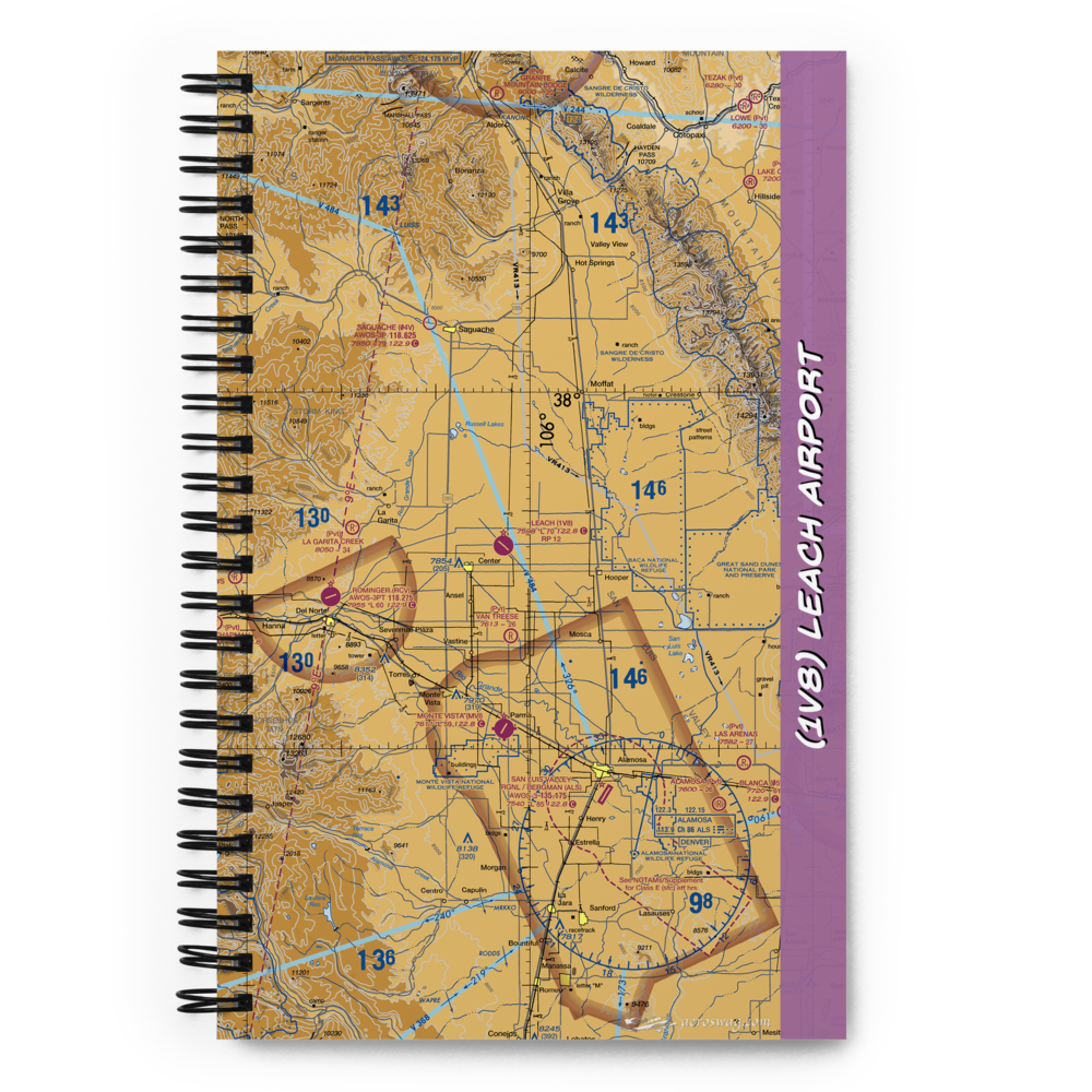 Leach Airport (1V8) VFR Sectional Notebook 
