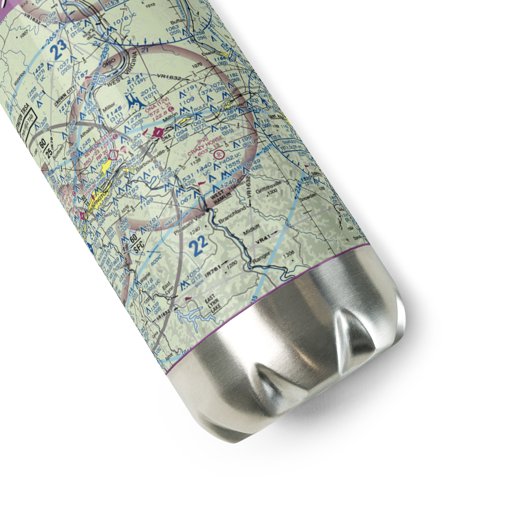 Ona Airpark (12V) VFR Sectional Water Bottle 