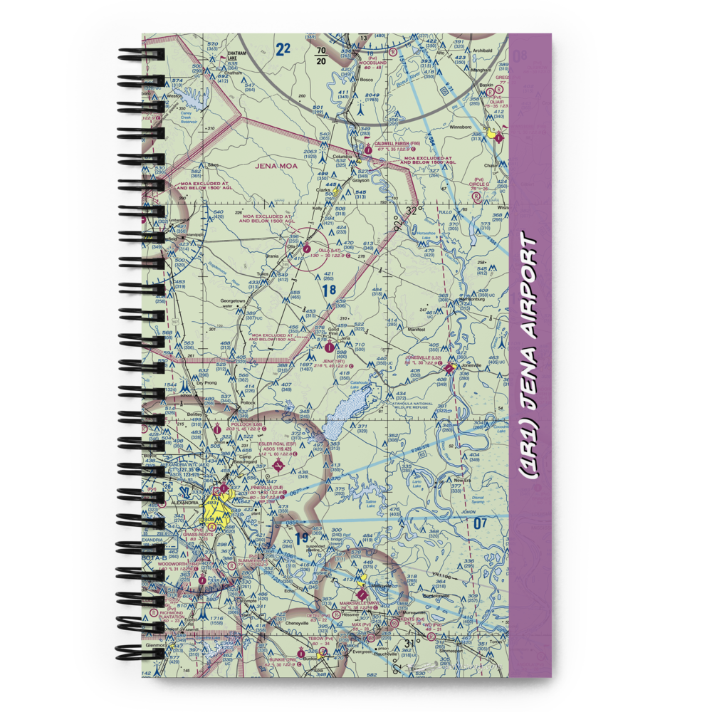 Jena Airport (1R1) VFR Sectional Notebook 