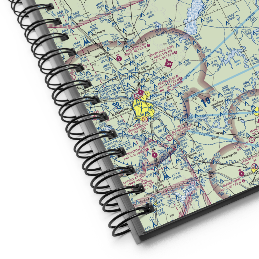 Jena Airport (1R1) VFR Sectional Notebook 