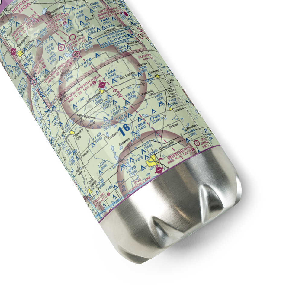 Lakeview-Airport-Griffith Field (13C) VFR Sectional Water Bottle 
