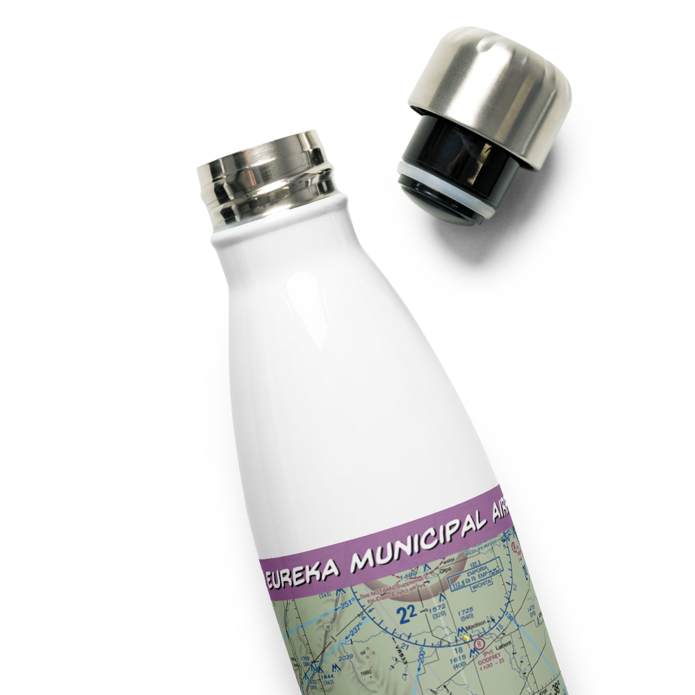 Eureka Municipal Airport (13K) VFR Sectional Water Bottle 