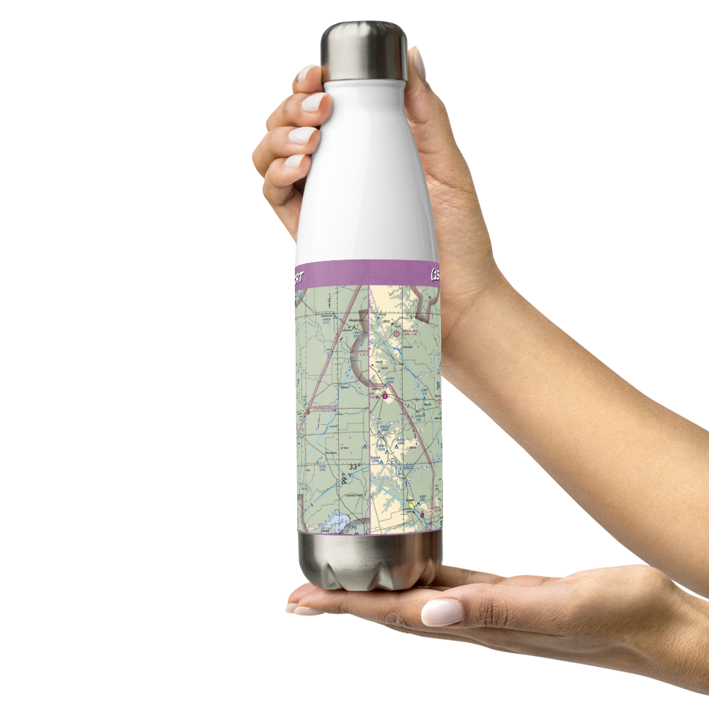 Haskell Municipal Airport (15F) VFR Sectional Water Bottle 