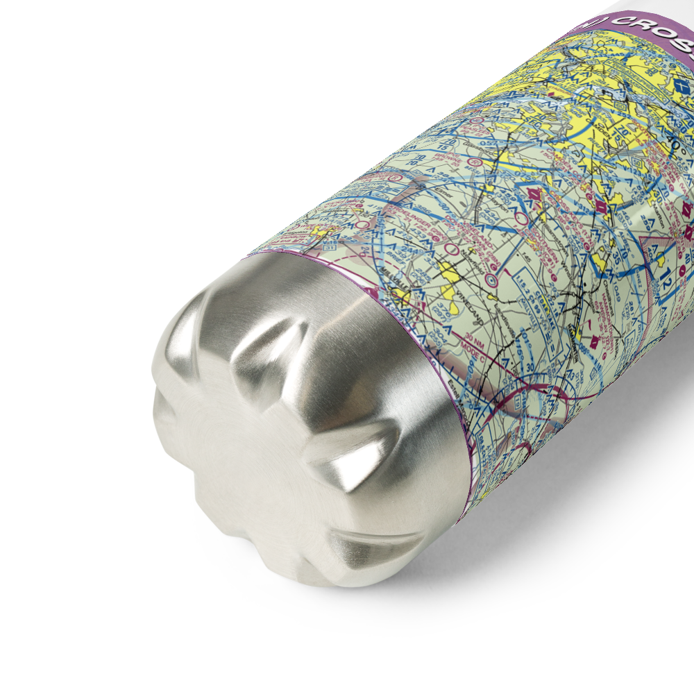 Cross Keys Airport (17N) VFR Sectional Water Bottle 