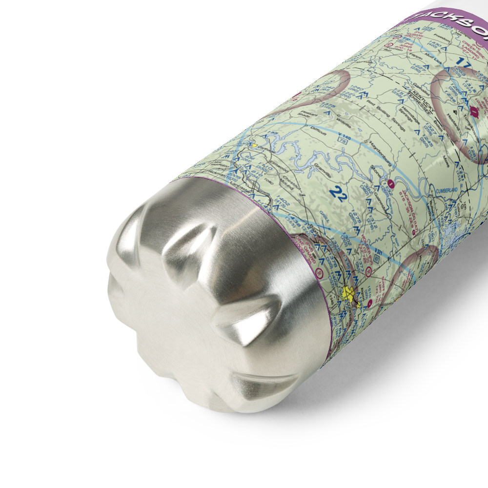 Jackson County Airport (1A7) VFR Sectional Water Bottle 