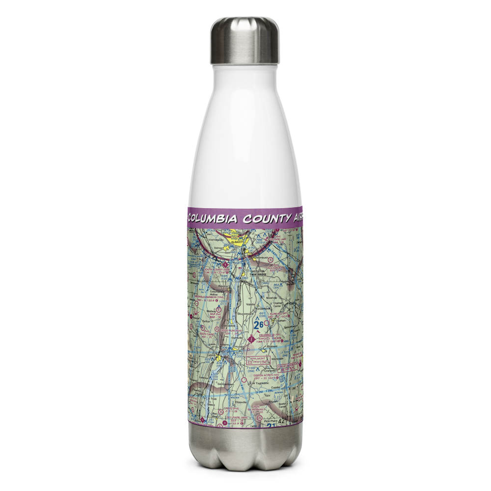 Columbia County Airport (1B1) VFR Sectional Water Bottle 