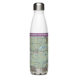 The Sigurd Anderson Airport (1D7) VFR Sectional Water Bottle