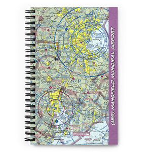 Mansfield Municipal Airport (1B9) VFR Sectional Notebook