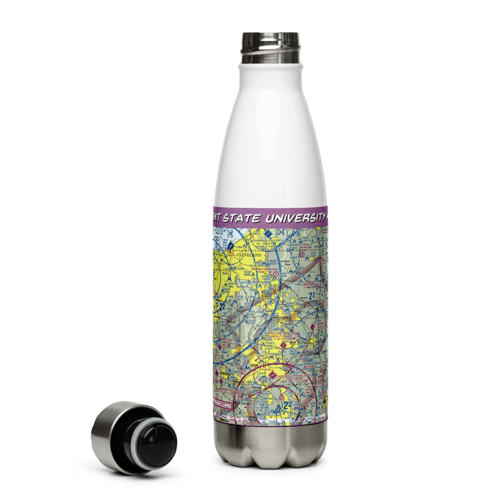 Kent State University Airport (1G3) VFR Sectional Water Bottle 
