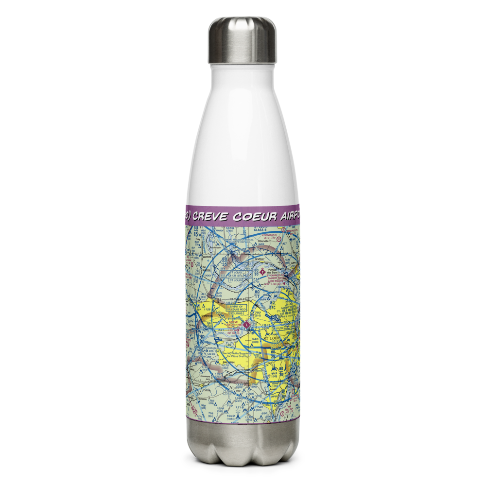 Creve Coeur Airport (1H0) VFR Sectional Water Bottle 