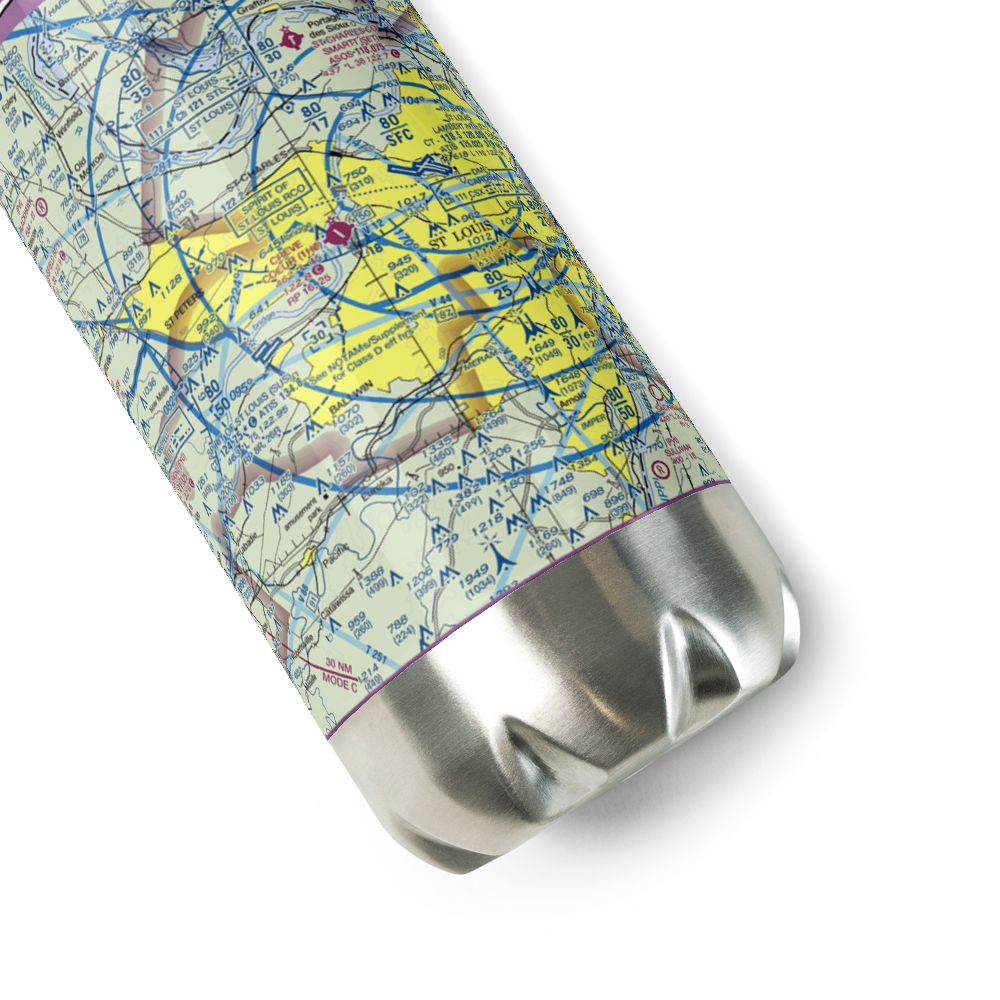 Creve Coeur Airport (1H0) VFR Sectional Water Bottle 