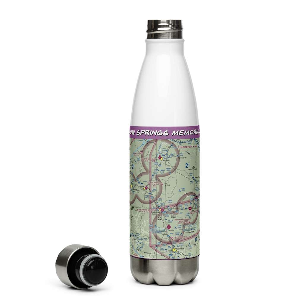 Willow Springs Memorial Airport (1H5) VFR Sectional Water Bottle 