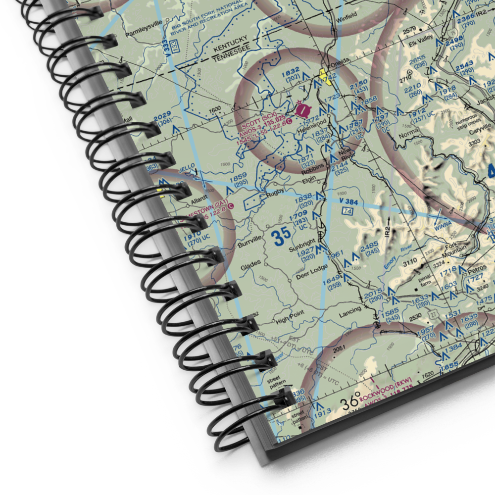 Mc Creary County Airport (18I) VFR Sectional Notebook 
