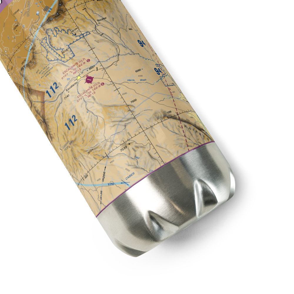 Escalante Municipal Airport (1L7) VFR Sectional Water Bottle 
