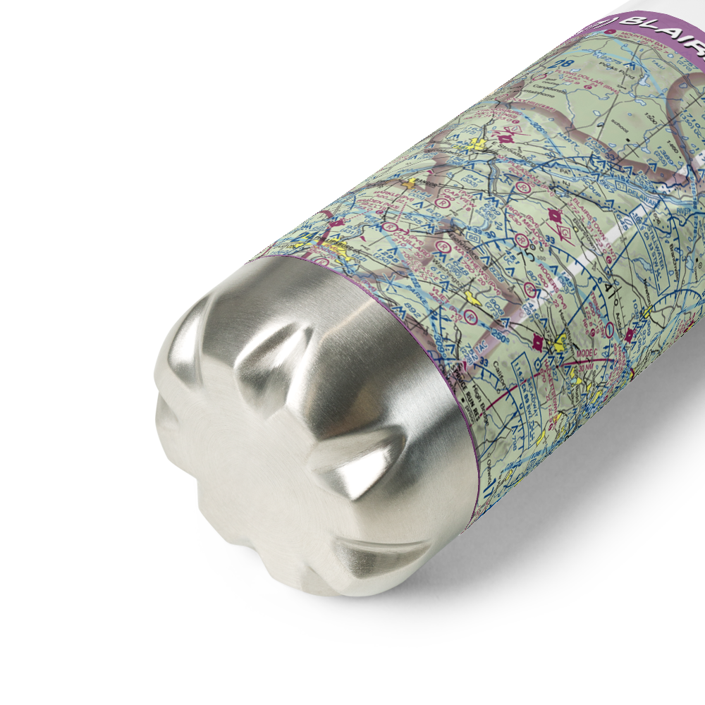 Blairstown Airport (1N7) VFR Sectional Water Bottle 