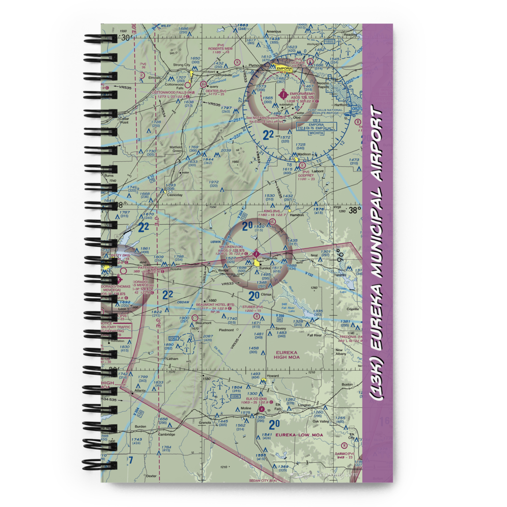 Eureka Municipal Airport (13K) VFR Sectional Notebook 