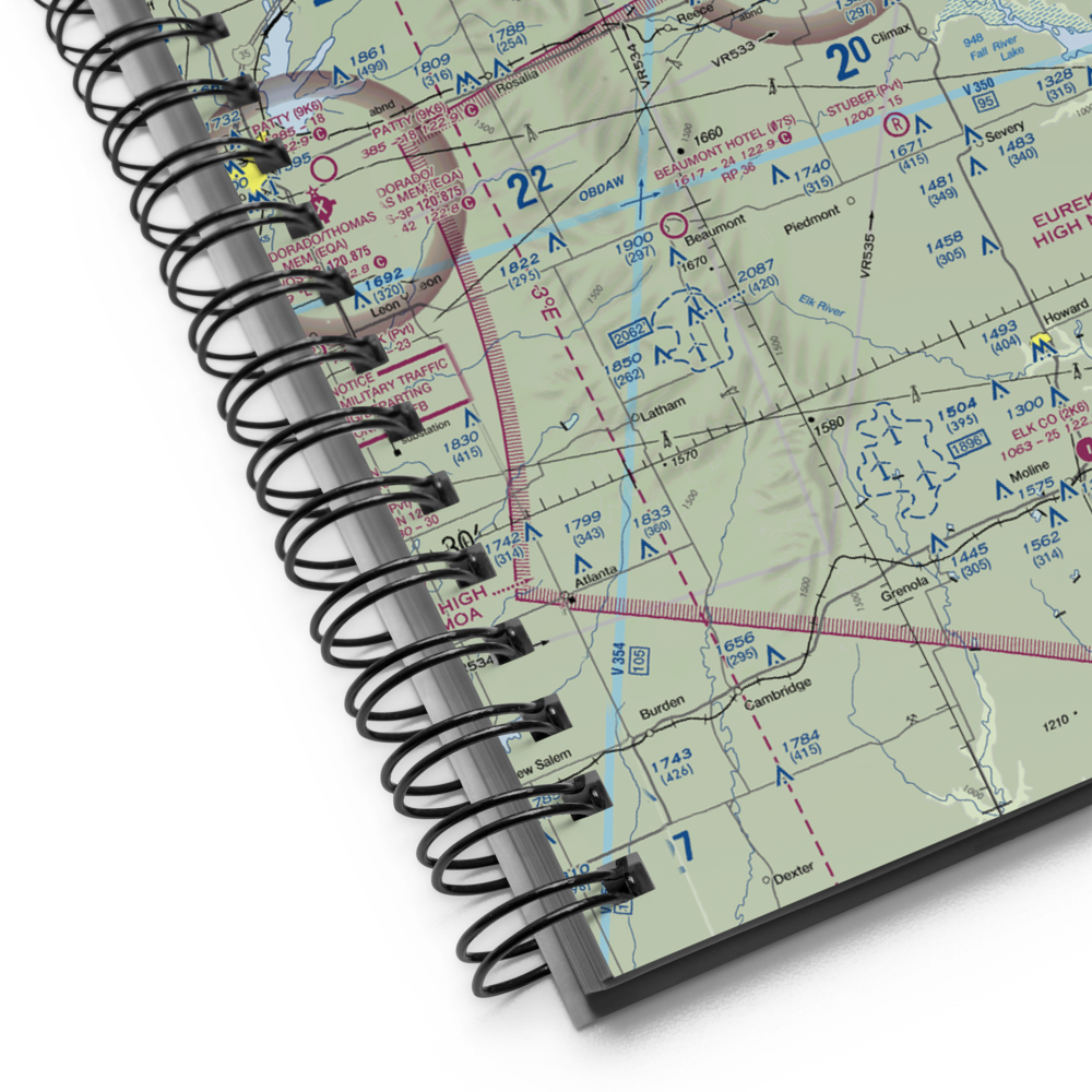 Eureka Municipal Airport (13K) VFR Sectional Notebook 