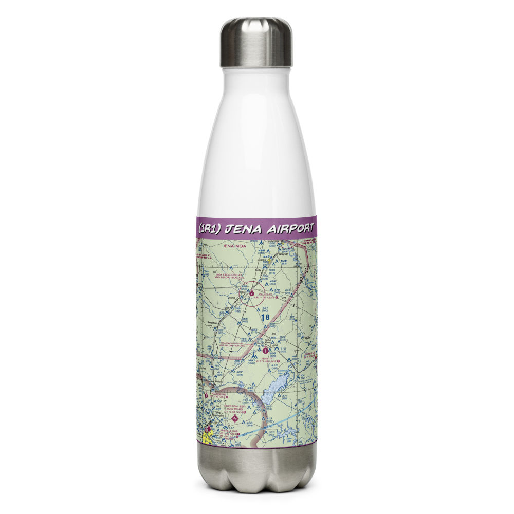 Jena Airport (1R1) VFR Sectional Water Bottle 