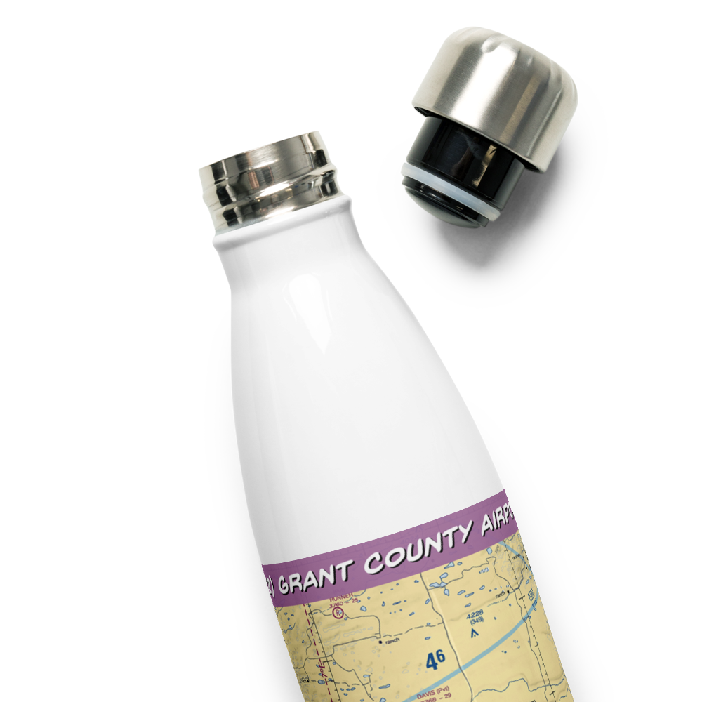 Grant County Airport (1V2) VFR Sectional Water Bottle 