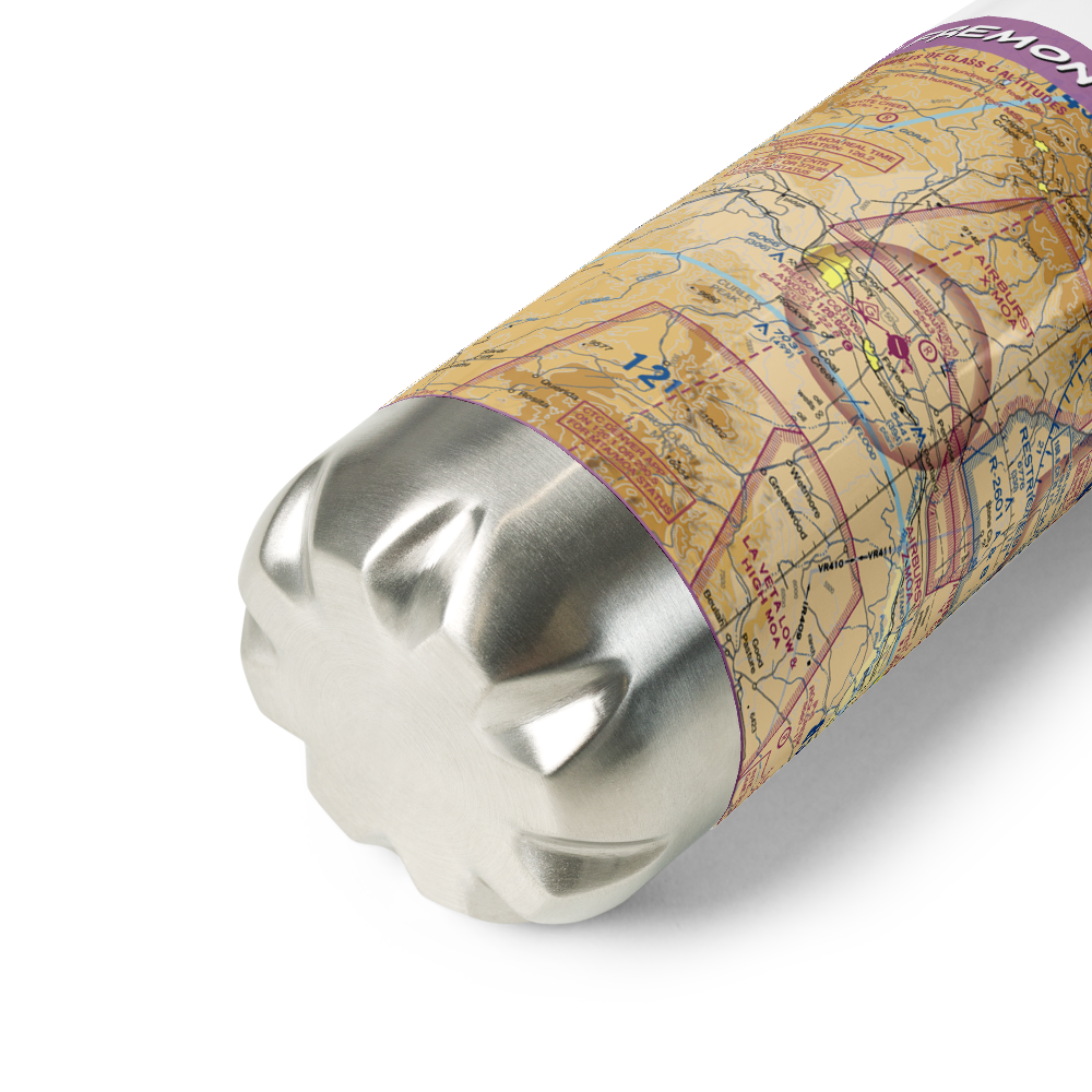 Fremont County Airport (1V6) VFR Sectional Water Bottle 