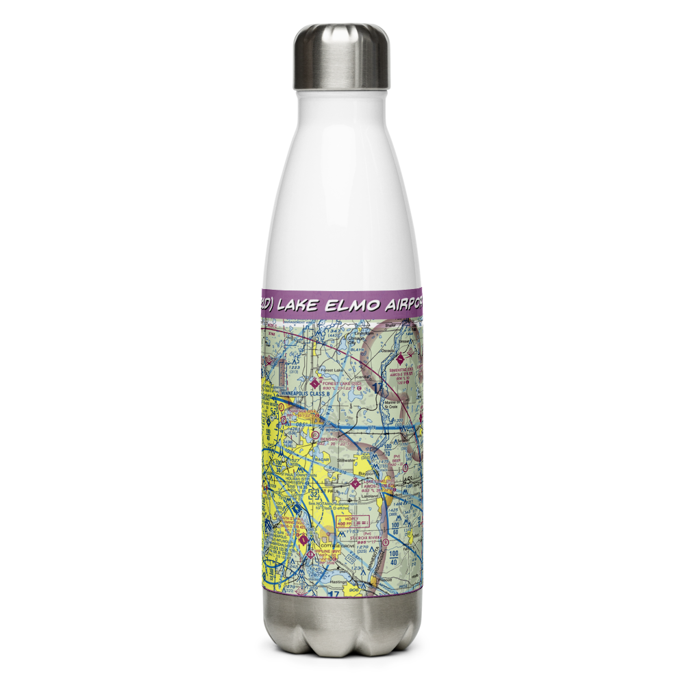 Lake Elmo Airport (21D) VFR Sectional Water Bottle 