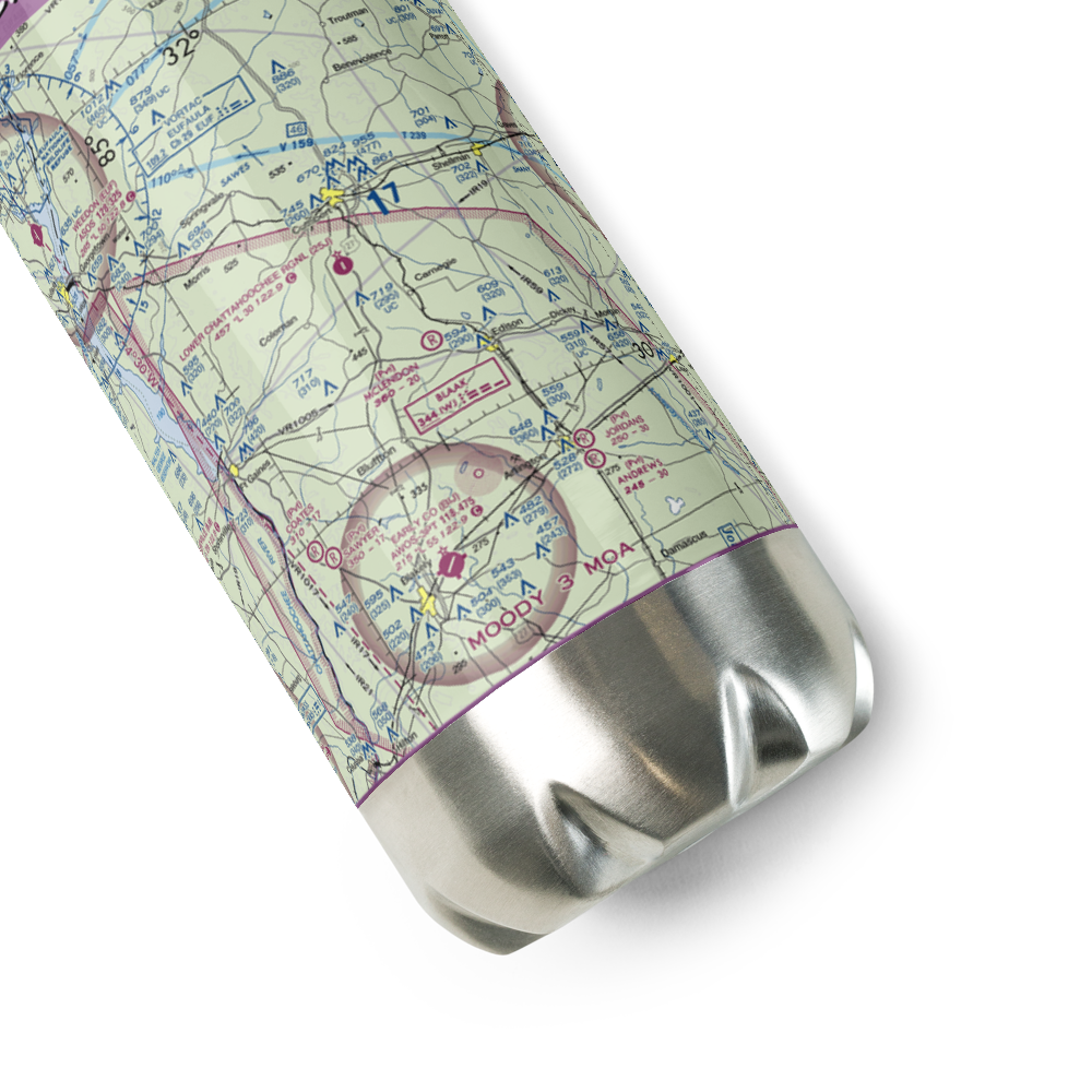 Cuthbert-Randolph Airport (25J) VFR Sectional Water Bottle 