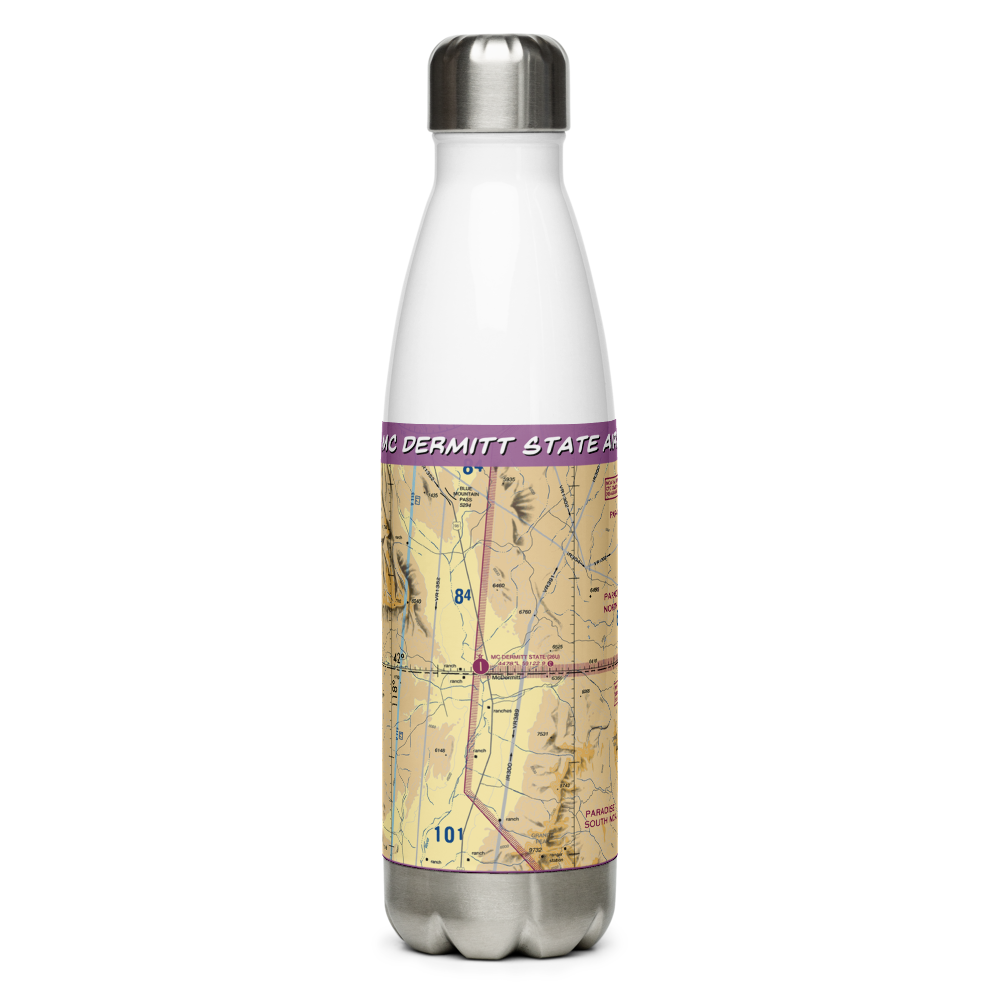 Mc Dermitt State Airport (26U) VFR Sectional Water Bottle 