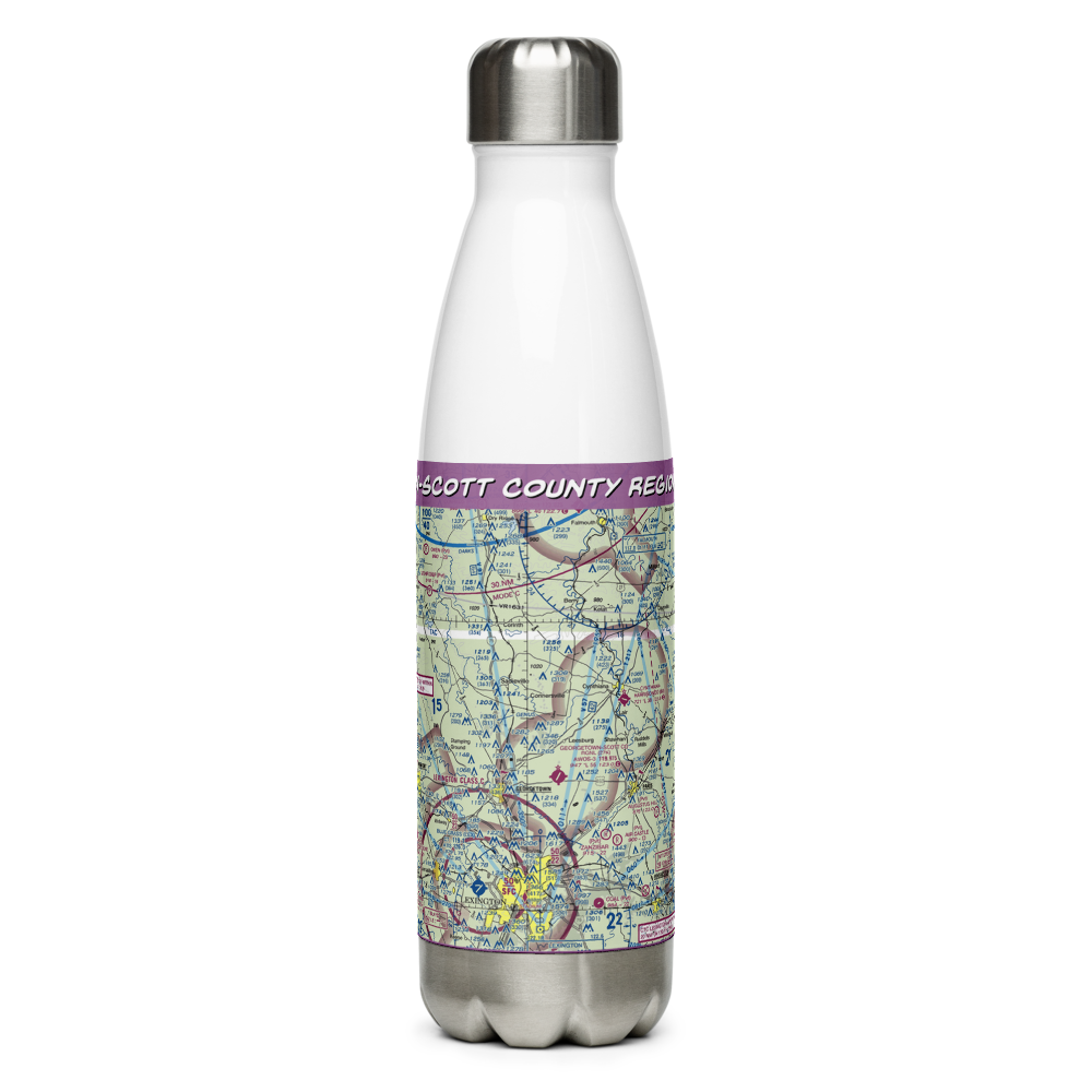 Georgetown-Scott County Regional Airport (27K) VFR Sectional Water Bottle 
