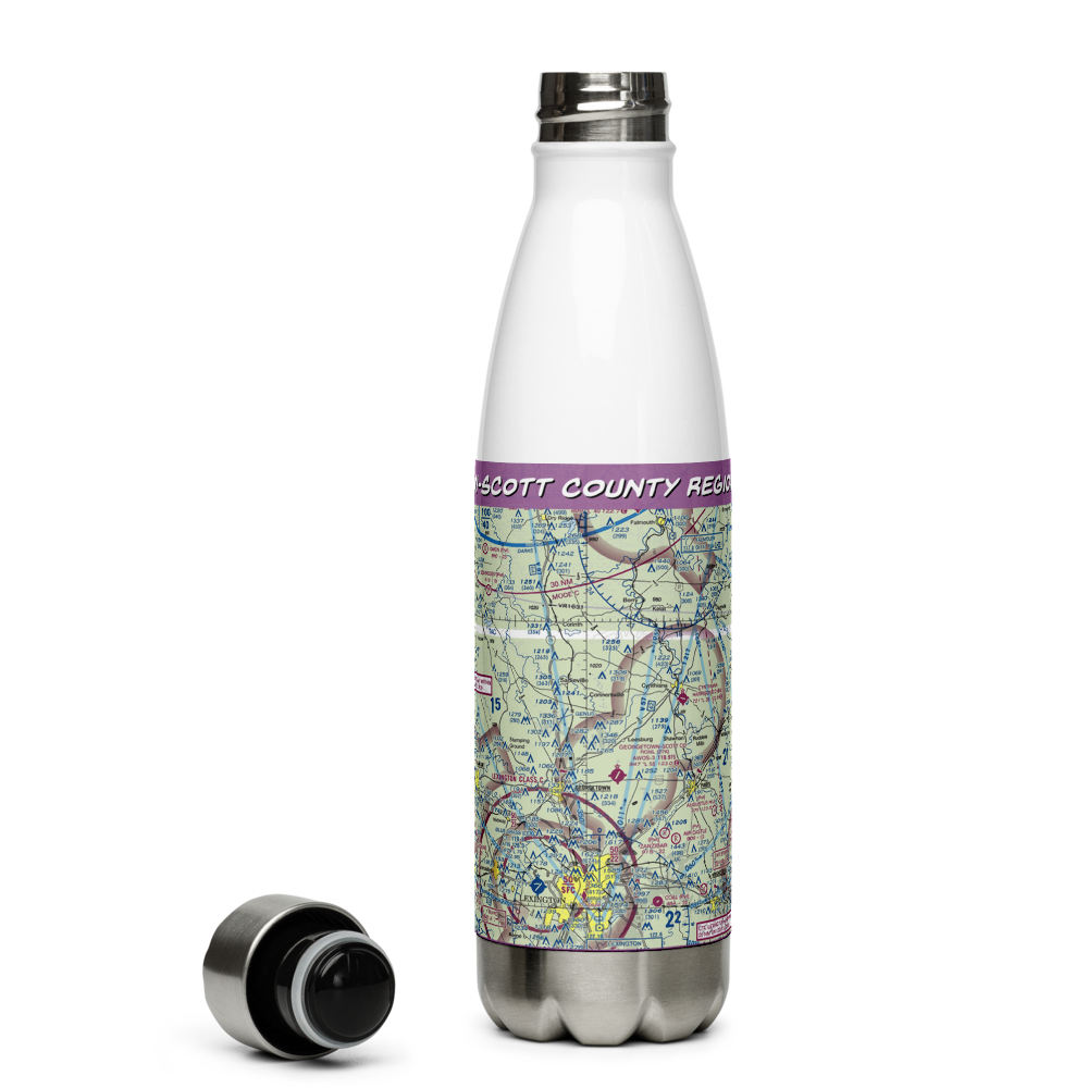 Georgetown-Scott County Regional Airport (27K) VFR Sectional Water Bottle 