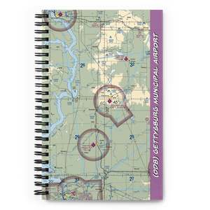 Gettysburg Municipal Airport (0D8) VFR Sectional Notebook