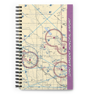Sargent Municipal Airport (09K) VFR Sectional Notebook