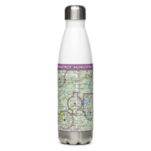 Commerce Municipal Airport (2F7) VFR Sectional Water Bottle
