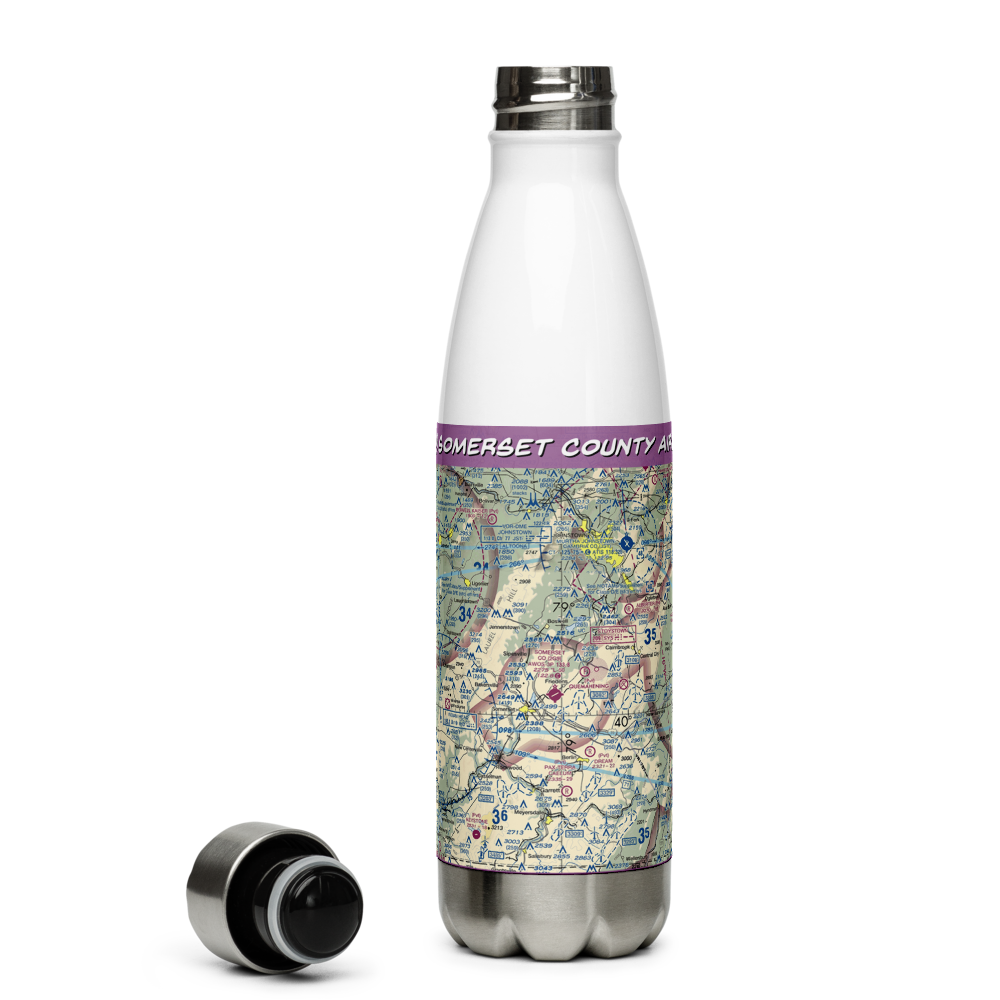 Somerset County Airport (2G9) VFR Sectional Water Bottle 