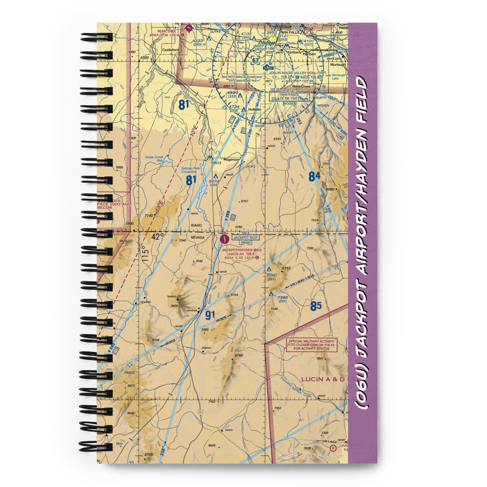 Jackpot Airport/Hayden Field (06U) VFR Sectional Notebook 