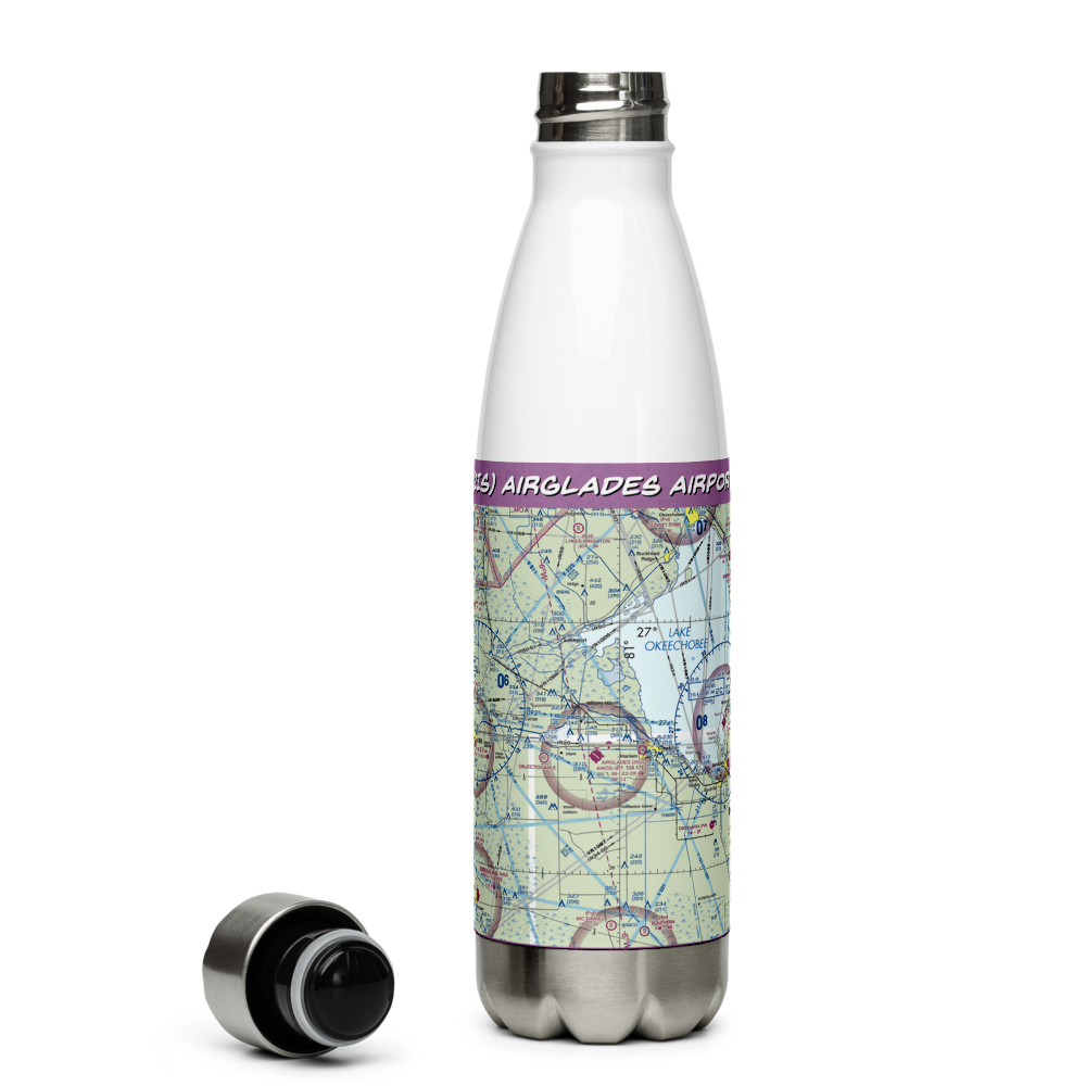 Airglades Airport (2IS) VFR Sectional Water Bottle 