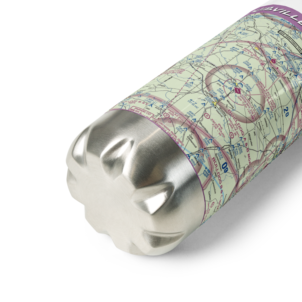 Louisville Municipal Airport (2J3) VFR Sectional Water Bottle 