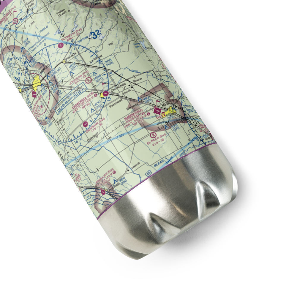 Chowchilla Airport (2O6) VFR Sectional Water Bottle 