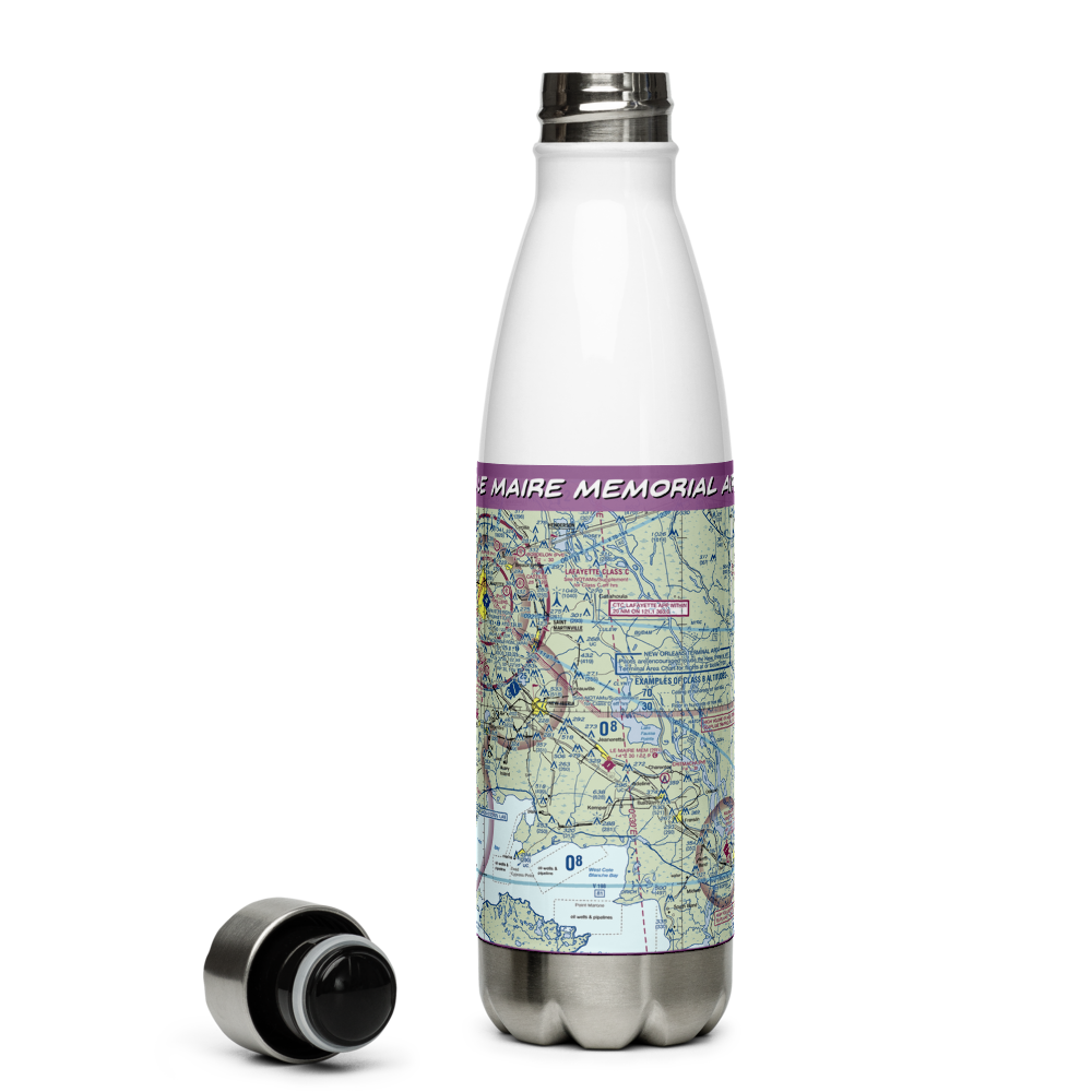 Le Maire Memorial Airport (2R1) VFR Sectional Water Bottle 