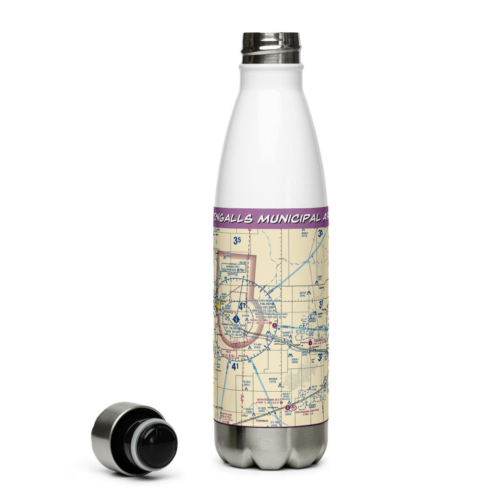 Ingalls Municipal Airport (30K) VFR Sectional Water Bottle 