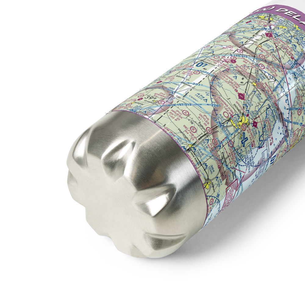 Delaware Airpark (33N) VFR Sectional Water Bottle 