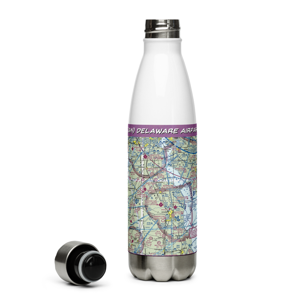 Delaware Airpark (33N) VFR Sectional Water Bottle 