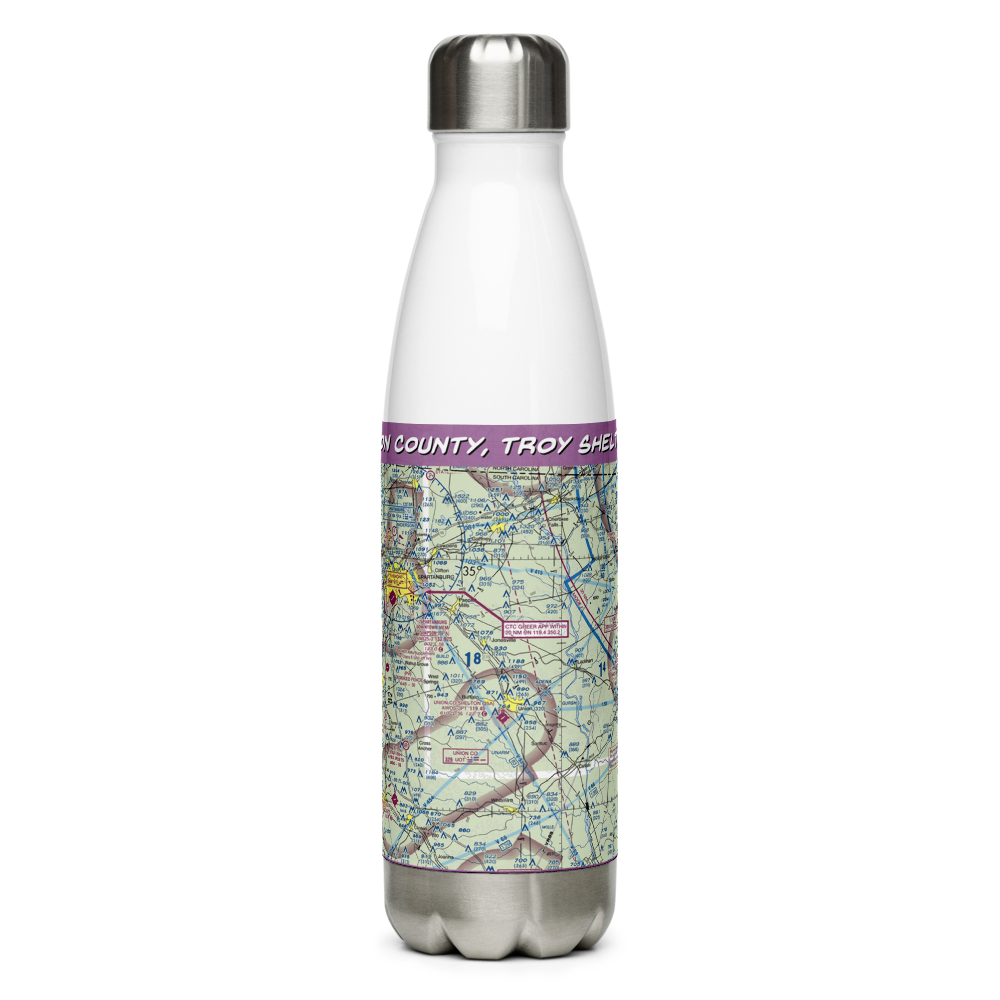 Union County, Troy Shelton Field (35A) VFR Sectional Water Bottle 