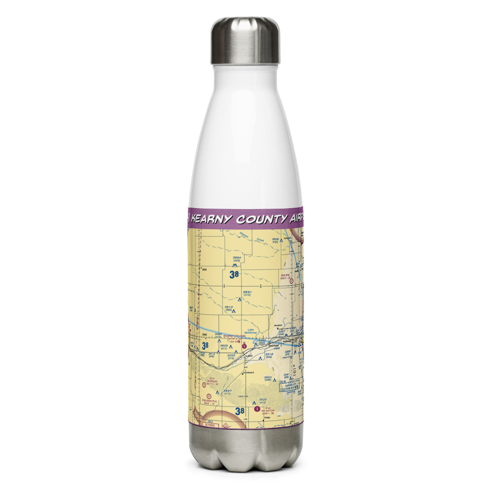 Kearny County Airport (36K) VFR Sectional Water Bottle 