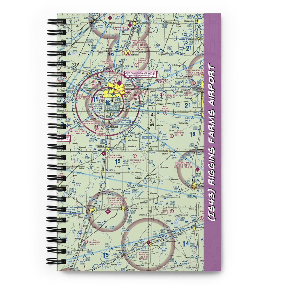 Riggins Farms Airport (IS43) VFR Sectional Notebook 
