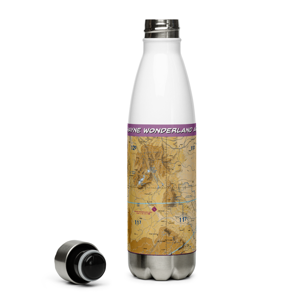 Wayne Wonderland Airport (38U) VFR Sectional Water Bottle 